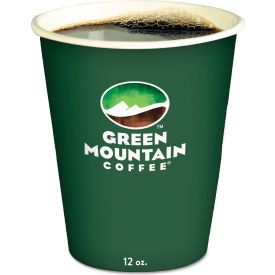 Green Mountain Coffee Paper Hot Cups 12 oz. Cap. Dark Green/Light Green/Brown/White 1000/Carton 5000363813
