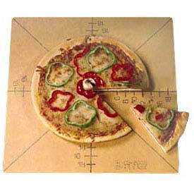 American Metalcraft MPCUT6 - Pizza Slice Cutting Board And Guide With Markings For 6 Slice MPCUT6