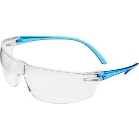 Uvex® SVP205 Safety Glasses Blue Frame Clear Lens - Pkg Qty 10 SVP205