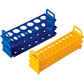 United Scientific™ Test Tube Rack For 16mm Tubes 31 Places Yellow Pack of 4 P20708Y