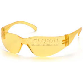 Intruder™ Safety Glasses Amber Lens Amber Frame S4130S - Pkg Qty 12