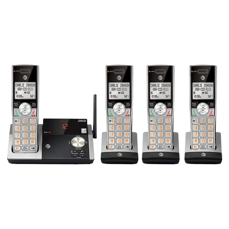 AT&T CL82415 4 Handset DECT 6.0 Cordless Phone with Digital Answering System MPN:80-6869-00
