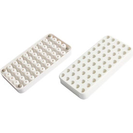 United Scientific™ Cryo Rack Polycarbonate 50 Places White 66201