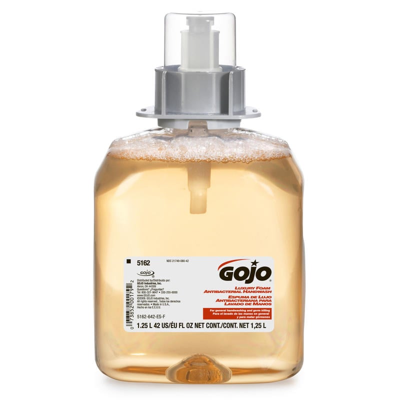 GOJO Antibacterial Luxury Foam Hand Soap, Orange Blossom Scent, 42 Oz Bottle (Min Order Qty 2) MPN:5162-03