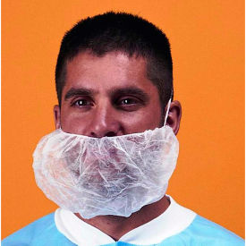 Polypropylene Beard Cover 100 Latex Free White 18