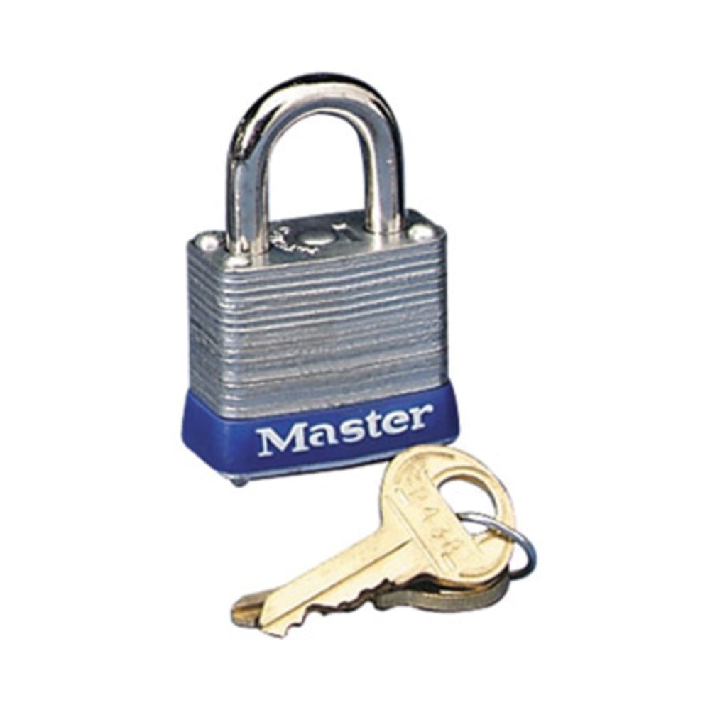 Master Lock High Security Padlock - Keyed Different - 0.18in Shackle Diameter - Cut Resistant, Rust Resistant - Steel - Silver - 1 Each MPN:7D