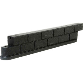 Forte 4' Plastic Border Timber Rail Black - 8001658 8001658