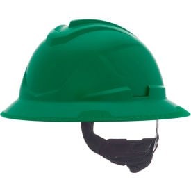 MSA Safety V-Gard C1™ Full Brim Hard Hat Non-Vented Fas-Trac III Green 10215840