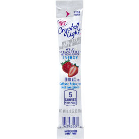 CRYSTAL LIGHT On-The-Go Sugar-Free Drink Wild Strawberry Energy 30 Count 2 Pack 30700158