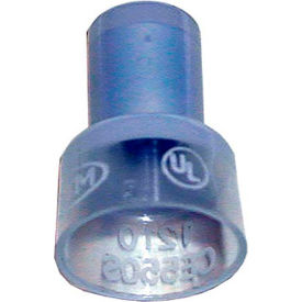Allpoints 85-1028 Clear Tin Plated Copper Closed End Connector; Wire Gauge 10 - 100/Box 851028