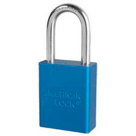 American Lock® No. A1106BLU Solid Aluminum Rectangular Padlock Blue A1106BLU