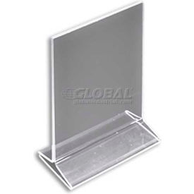Global Approved 142711 Vertical Top Load Acrylic Sign Holder 5.5