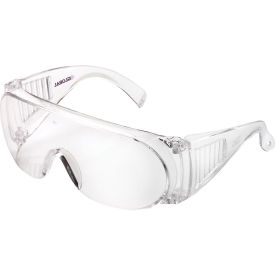 GoVets™ OTG Visitor Safety Glasses Clear Lens/Frame - Pkg Qty 10 400708