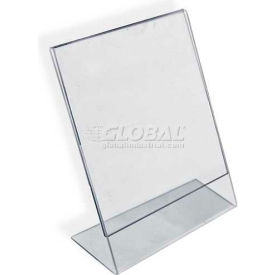 Global Approved 112708 Vertical Slanted L-Shaped Acrylic Sign Holder 11