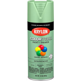 Krylon® Colormaxx™ Paint & Primer 12 oz. Satin Pistachio K05575007 - Pkg Qty 6
