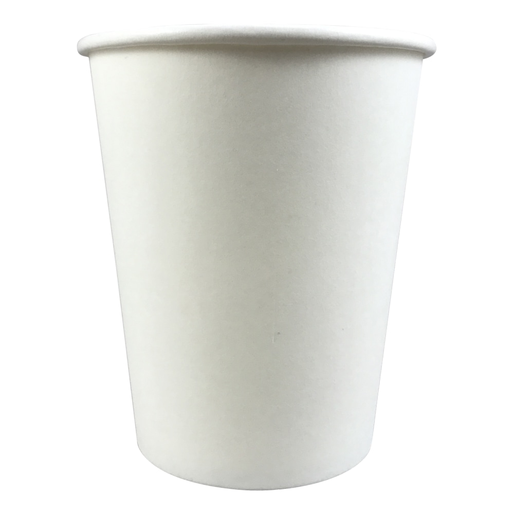 Hotel Emporium Hot/Cold Paper Cups, 8 Oz, White, Pack Of 50 Cups MPN:8OZHOTCUPCTPK