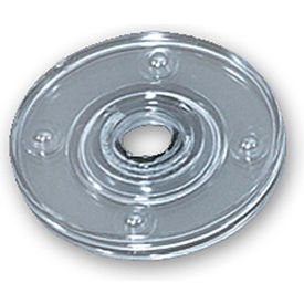 Global Approved 610133-CLR Flat Revolving Display Base 0.5