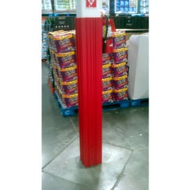 Ideal Shield® Square Column Wrap HDPE Red 11