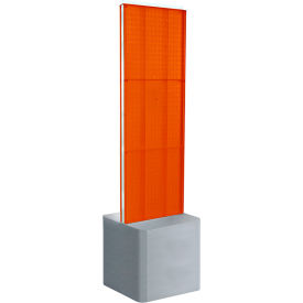 Global Approved 700775-ORG Two-Sided Pegboard Floor Display W/ Adj. Studio Base 17