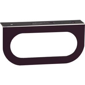 Single Oval Black Powder Coated Carbon Steel Light Bracket - Min Qty 12 LB1