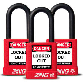 ZING RecycLock Safety Padlock Keyed Alike 1-1/2