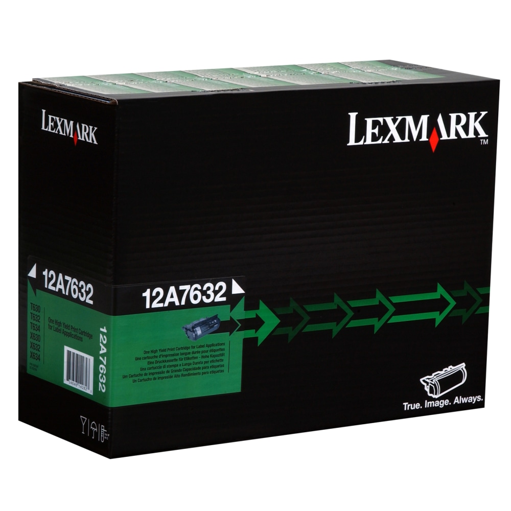 Lexmark Toner Cartridge - Laser - High Yield - 21000 Pages - Black MPN:12A7632