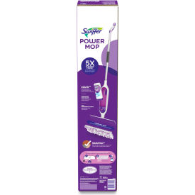 Swiffer® PowerMop Starter Kit 15.4 x 5.3 White/Purple Cloth Head 26