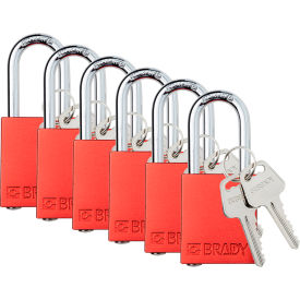 Brady® Safety Lockout Padlock Keyed Alike 1-1/2