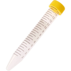 CELLTREAT 15mL Centrifuge Tube Yellow Cap - Bag Sterile 230411Y