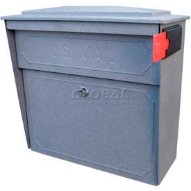 Townhouse Wall Mount Mail Boss Locking Mailbox Granite 7171