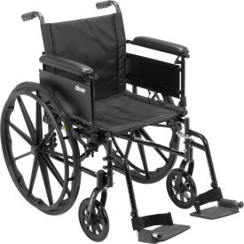 Cruiser X4 Wheelchair with Adjustable Detachable Full Arms Swing Away Footrests 20