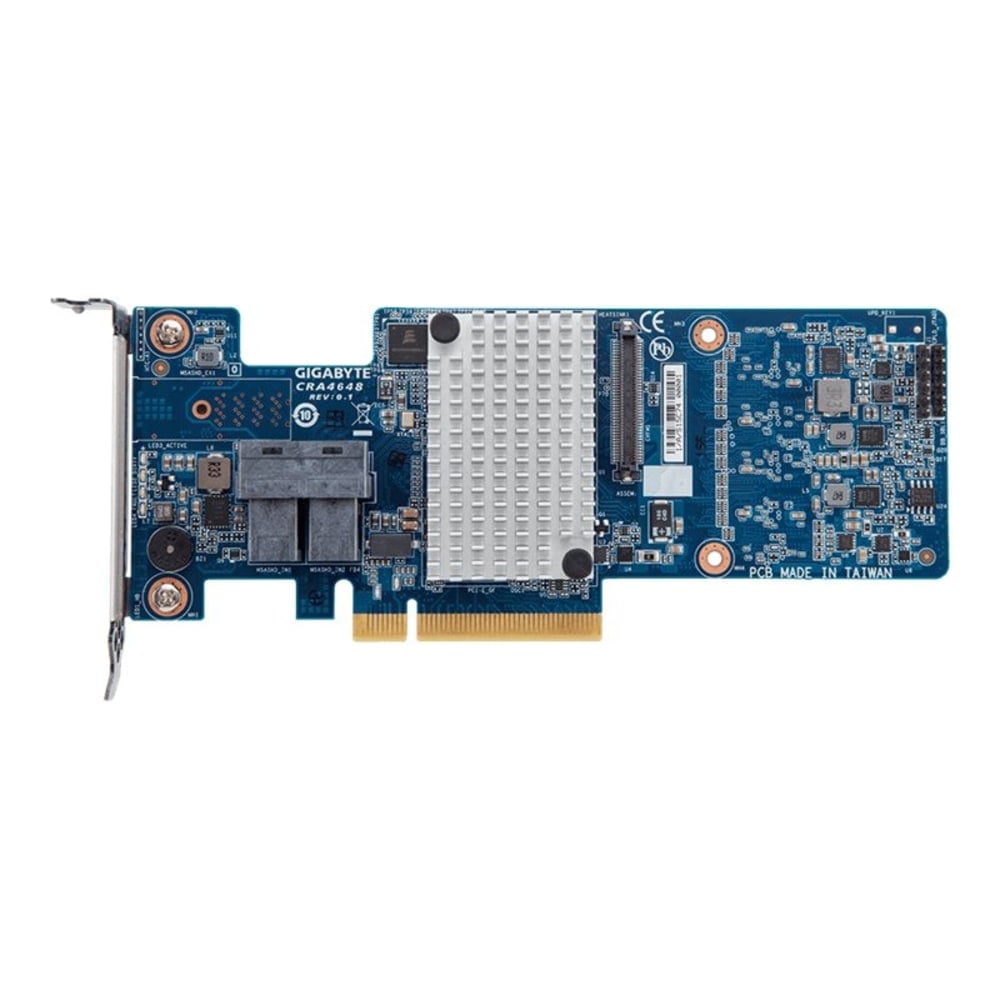 Gigabyte CRA4648 (rev. 1.0) - Storage controller (RAID) - 8 Channel - SAS 12Gb/s - low profile - RAID 0, 1, 5, 6, 10, 50, 60 - PCIe 3.0 x8 MPN:CRA4648