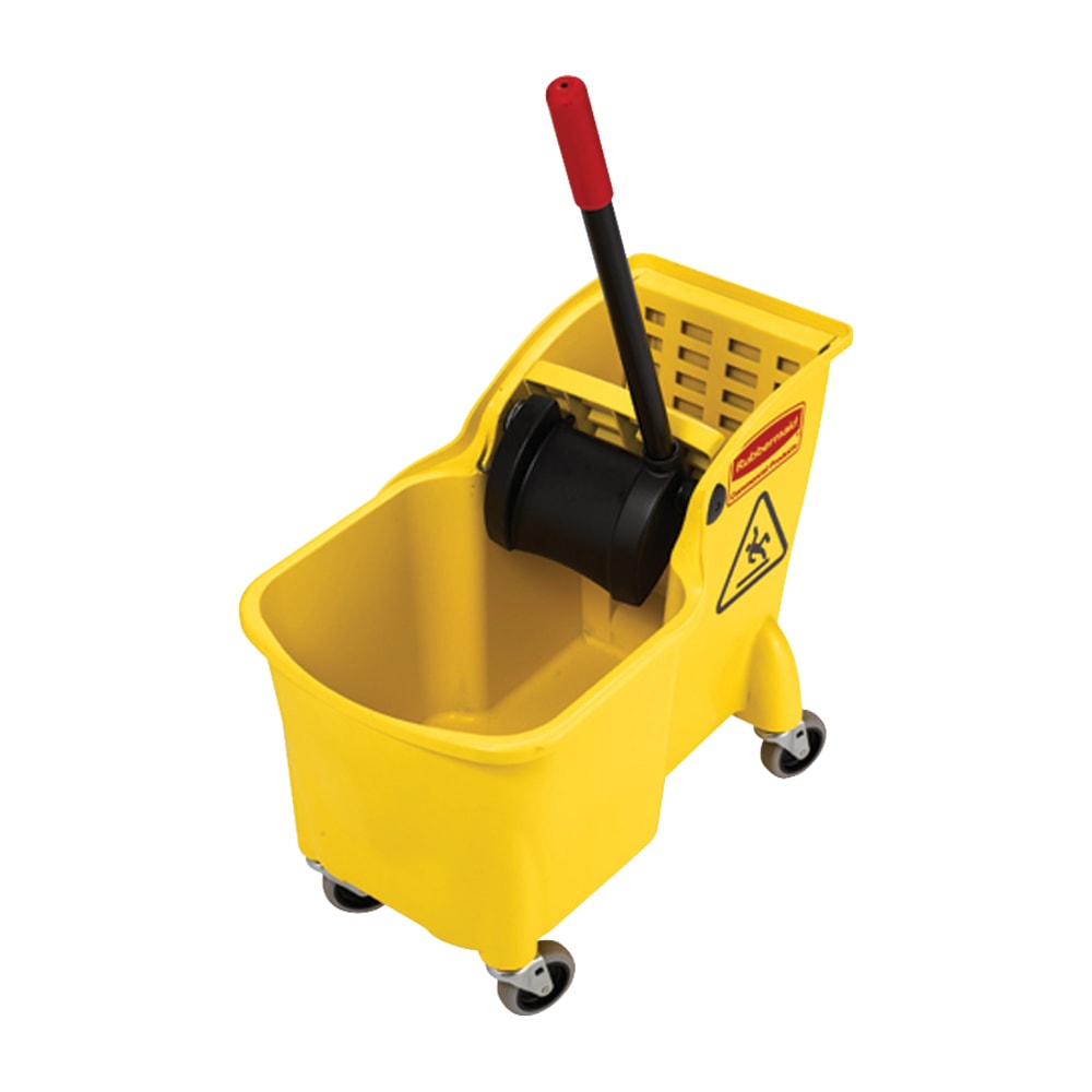 Rubbermaid Bucket And Wringer Combination, 31 Quarts, Yellow MPN:738000YL