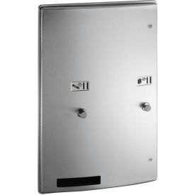 ASI® Roval™ Recessed Dual Sanitary Dispenser 25 Cent Operation - 10-204684-25 10-204684-25