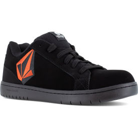 Volcom Stone Skate Inspired Work Shoes Composite Toe Size 10.5W Black/Red VM30471-W-10.5