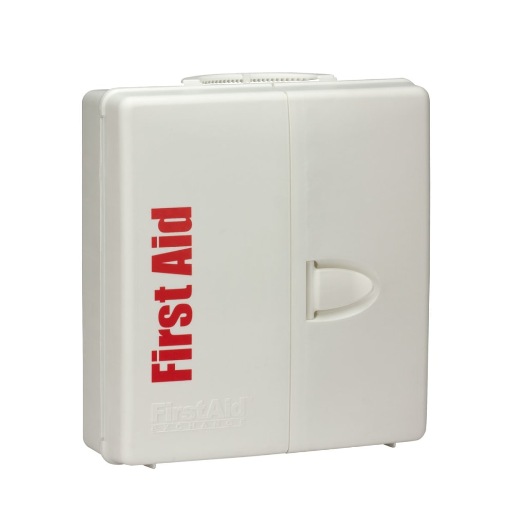 First Aid Only Smart Compliance Class A 50-Person First Aid Cabinet, 14 5/16inH x 13 5/16inW x 4inD, White MPN:90580
