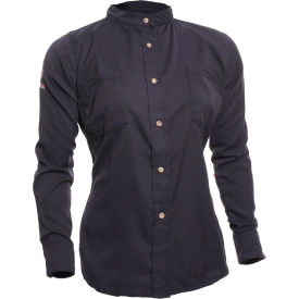 DRIFIRE® Women's Flame Resistant DH Air™ Work Shirt 2XL Tall Navy SHR-DHNW-2XTL