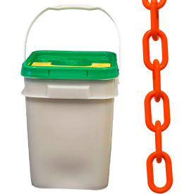 Mr. Chain® Plastic Barrier Chain In A Pail 1-1/2