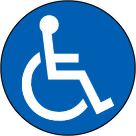 Walk On Floor Sign - Handicapped Symbol WFS26