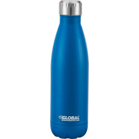 GoVets®Double Wall Stainless Water Bottle Blue 17 Oz. - 24/Case 75123B23