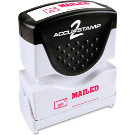 Accustamp2 Shutter Stamp with Microban Red MAILED 1 5/8 x 1/2 035586