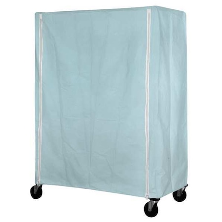 Cart Cover, 60x18x63, Blue, Nylon, Zipper MPN:CZC-63-1860-PB