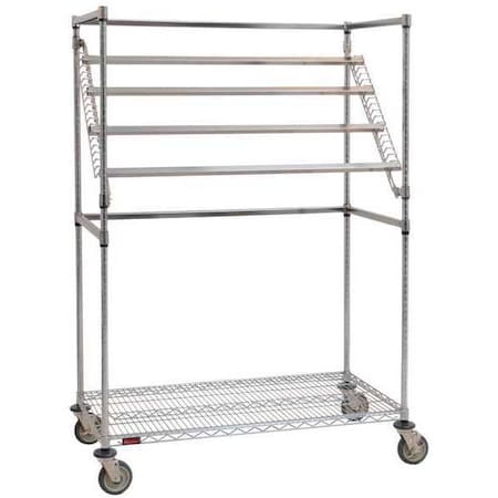 Sterile Wrap Cart, 60x68, Chrome, 1 Shelf MPN:SWC2460C