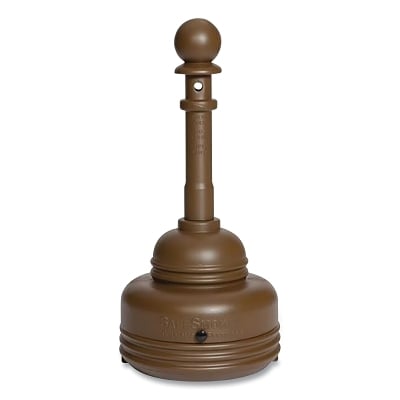 Safesmoker Receptacle Poly w/Metal Bucket-Brown MPN:1206BROWN