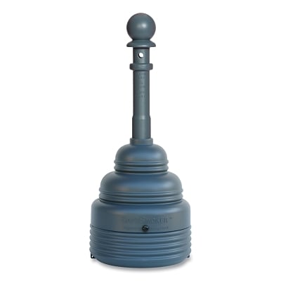 Safesmoker Receptacle Poly w/Metal Bucket-Gray MPN:1208GRAY