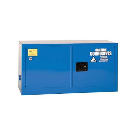 Hazardous Material Storage Cabinet, 15 gal, 1 Shelves, Steel, 43 in W x 24 in H x 18 in D, Blue MPN:ADDCRAX
