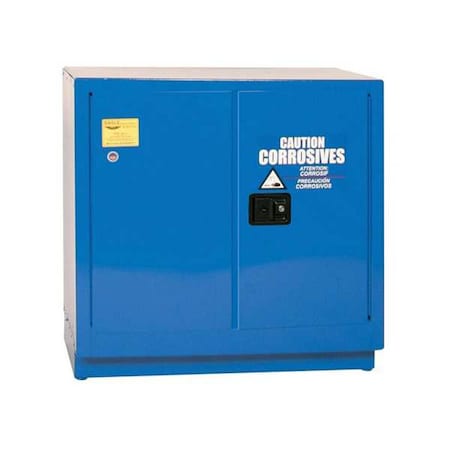 Hazardous Material Storage Cabinet, 22 gal, 1 Shelves, Steel, 35 in W x 35 in H x 22 in D, Blue MPN:CRA70X