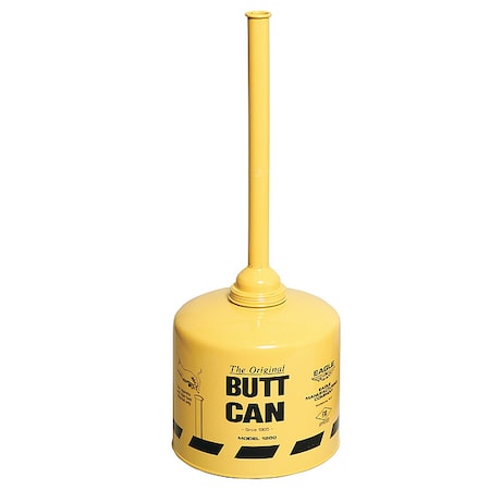 Cigarette Receptacle, Yellow, 5 gal MPN:1200YELLOW