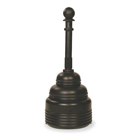 Cigarette Receptacle, Black, 4 gal MPN:1208BLACK