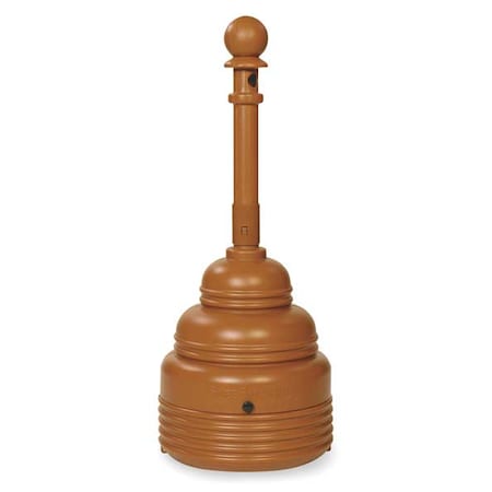 Cigarette Receptacle, Brown, 4 gal MPN:1208BROWN